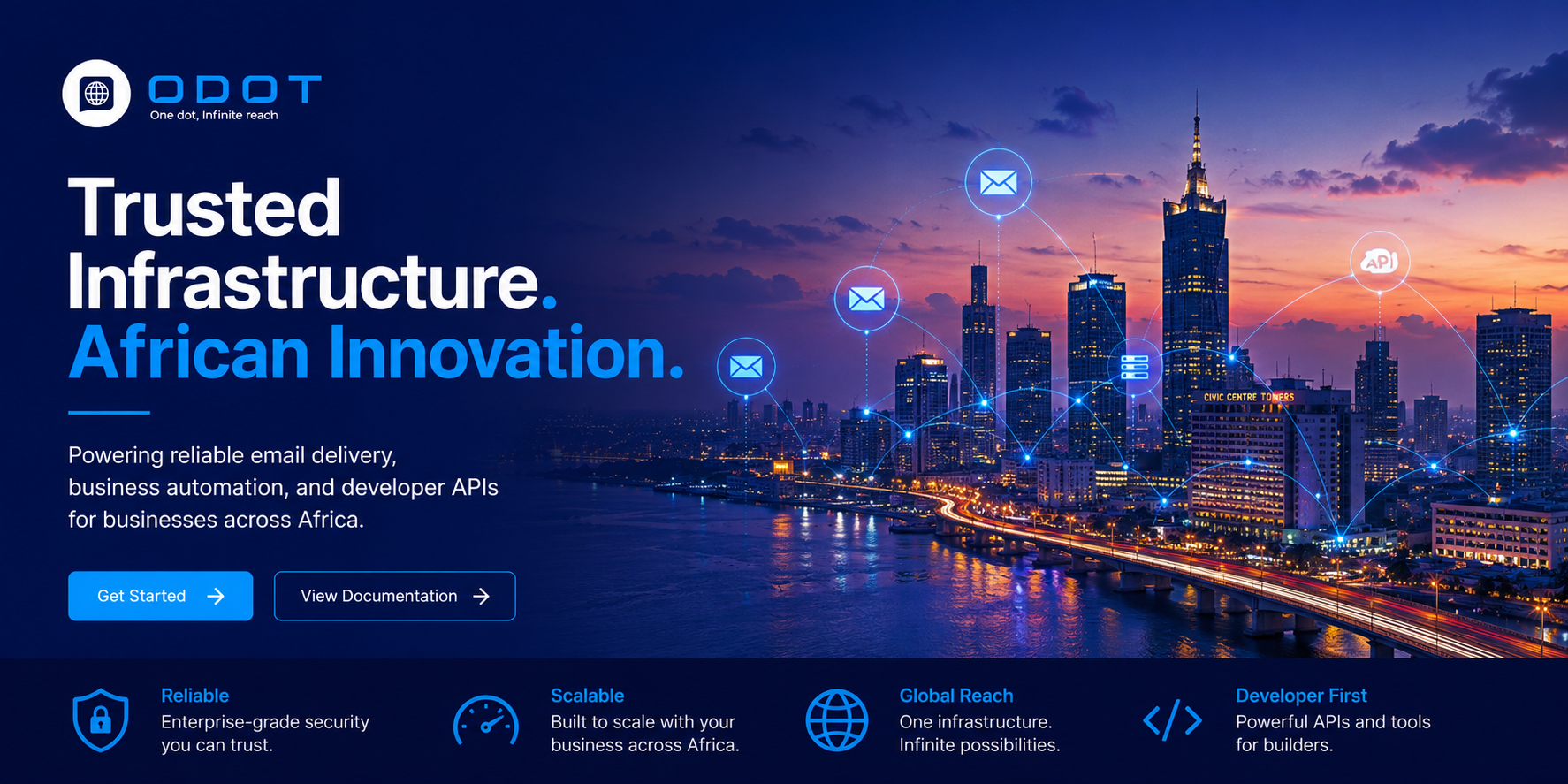 Trusted infrastructure, African innovation — email delivery, automation and APIs for businesses across Africa